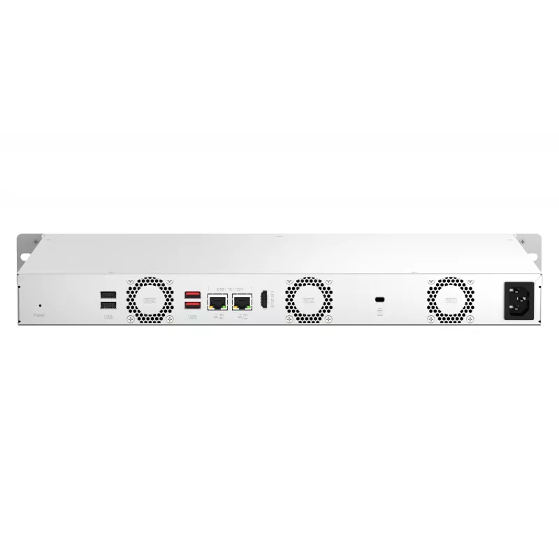 QNAP TS-464eU NAS stelažas (1U) Intel® Celeron® N5095 8 GB DDR4 0 TB QNAP Turbo System Aliuminis, Juoda