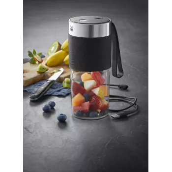 WMF KITCHENminis 0416700011 0,3 L stacionarus maišytuvas 50 W Juoda, Nerūdijantis plienas, Skaidrus