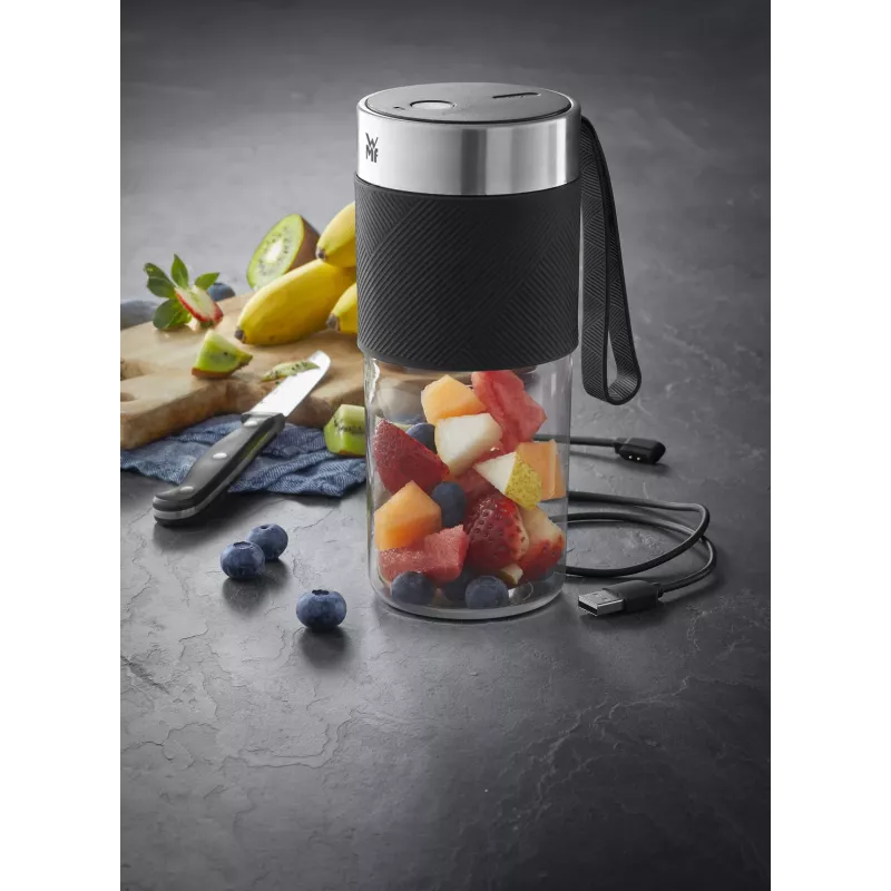 WMF KITCHENminis 0416700011 0,3 L stacionarus maišytuvas 50 W Juoda, Nerūdijantis plienas, Skaidrus