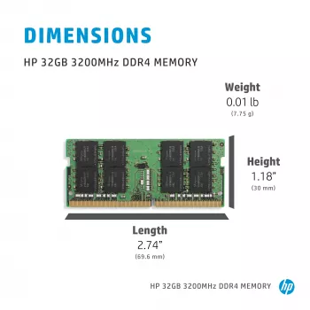 HP 4S967AA#AC3 atminties modulis 32 GB DDR4 260-pin SO-DIMM