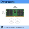 HP 32GB DDR5 5600 SODIMM atmintis, 32 GB, DDR5, 5600 MHz, 262 kontaktų SO-DIMM