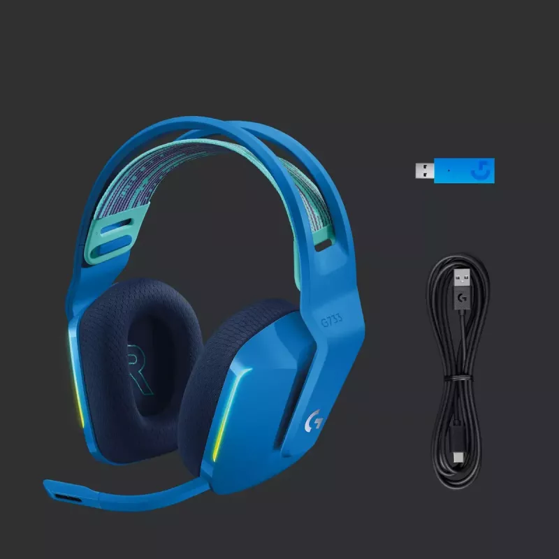Ausinės Logitech G G733 LIGHTSPEED Wireless RGB Gaming Headset