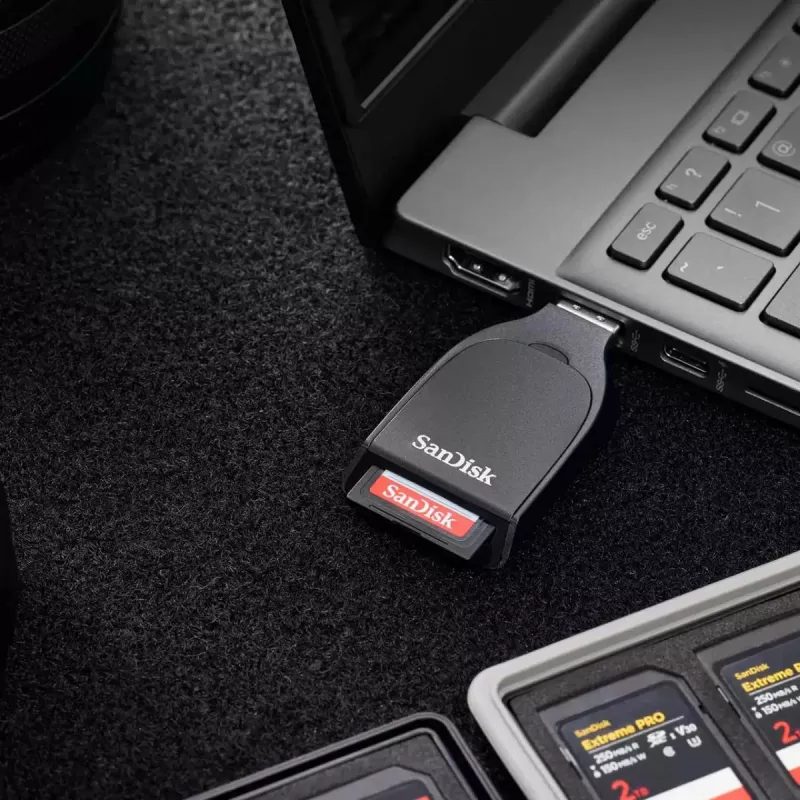 SD kortelių skaitytuvas SanDisk 1 vnt. USB 3.2 Gen 1 Type-A SDDR-C731-GNANN