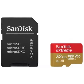 WESTERN DIGITAL SanDisk Micro SDHC atminties kortelė Extreme, 32 GB, 100 MB/s, 2 vnt. pakuotė