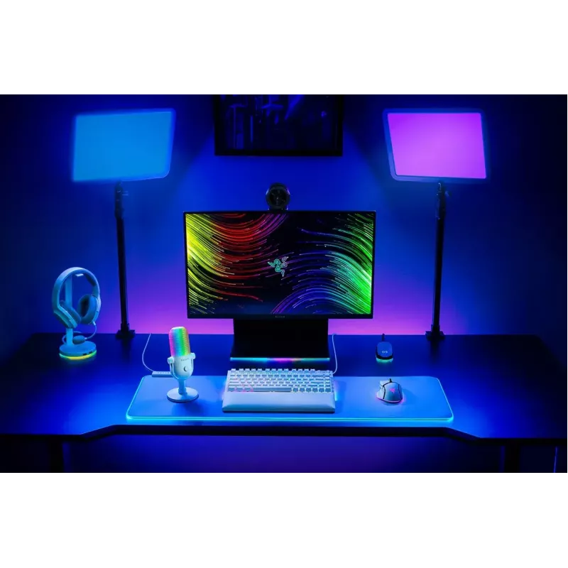 Kompiuterio mikrofonas Razer Seiren V3 Chroma White