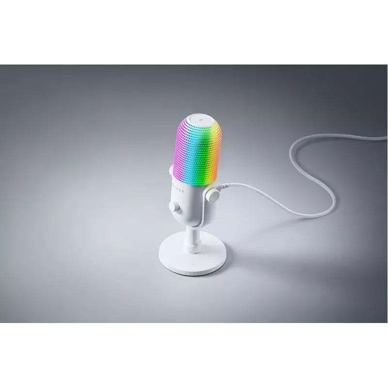 Kompiuterio mikrofonas Razer Seiren V3 Chroma White