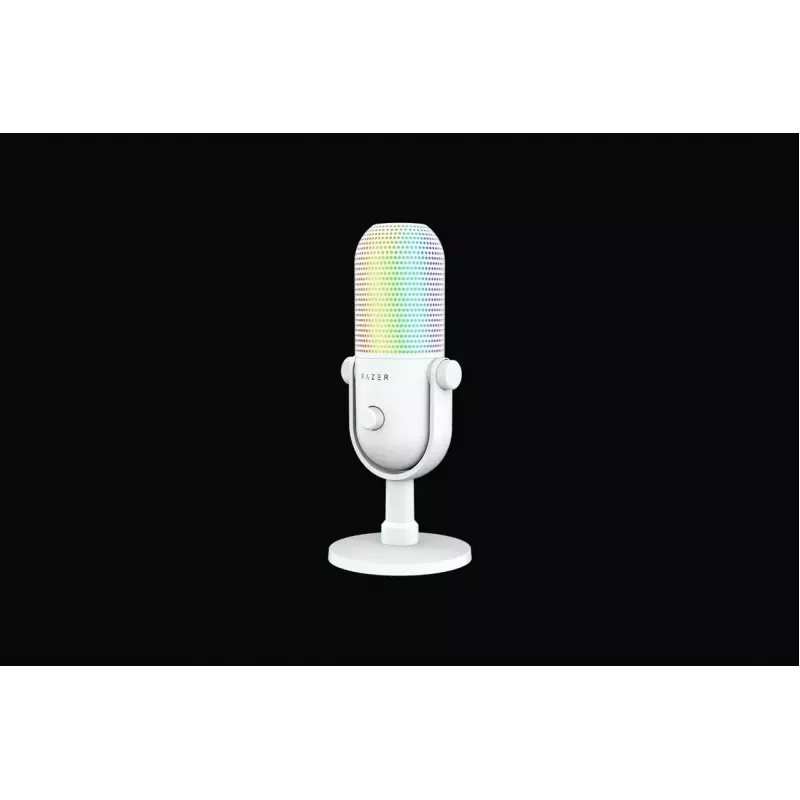 Kompiuterio mikrofonas Razer Seiren V3 Chroma White
