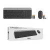Logitech MK470 belaidė klaviatūra+pelė, grafito spalva, pelė įtraukta, QWERTY US, USB