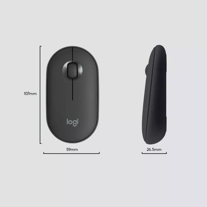 Logitech MK470 belaidė klaviatūra+pelė, grafito spalva, pelė įtraukta, QWERTY US, USB