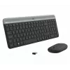 Logitech MK470 belaidė klaviatūra+pelė, grafito spalva, pelė įtraukta, QWERTY US, USB