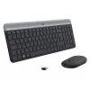Logitech MK470 belaidė klaviatūra+pelė, grafito spalva, pelė įtraukta, QWERTY US, USB