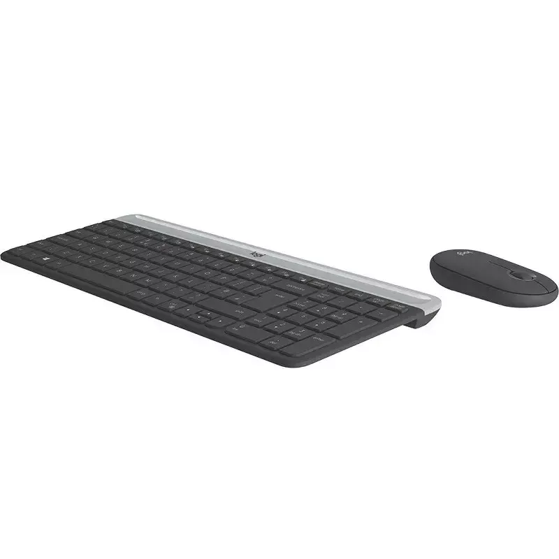 Logitech MK470 belaidė klaviatūra+pelė, grafito spalva, pelė įtraukta, QWERTY US, USB