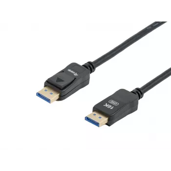 Equip DisplayPort 2.1 laidas, 1,0 m, 16K/60Hz, 40Gbps, 1 m, DisplayPort, DisplayPort, Kištukas, Kištukas, 15360 x 8640 pikselių