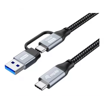 Equip 128431 USB kabelis USB 3.2 Gen 2x2 1 m USB A/USB C USB C juodas