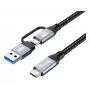 Equip 128431 USB kabelis USB 3.2 Gen 2x2 1 m USB A/USB C USB C juodas