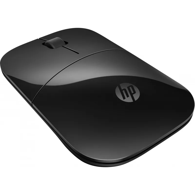 HP Z3700 Black Wireless Mouse, Ambidextrous, Optical, RF Wireless, 1200 DPI, Black