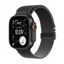 Išmanusis laikrodis Apple Watch Ultra 3 GPS + Cellular 49mm juodo titano korpusas su juodo titano Milano kilpa (vidutinė)