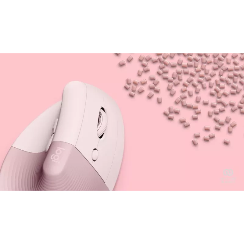LOGITECH Lift dešinės rankos belaidė pelė rožinė / tamsiai rožinė