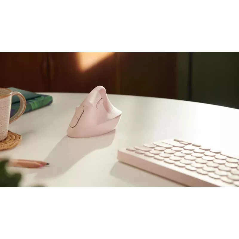 LOGITECH Lift dešinės rankos belaidė pelė rožinė / tamsiai rožinė