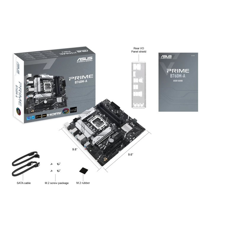 Motininė plokštė ASUS PRIME B760M-A-CSM Intel B760 LGA 1700 micro ATX