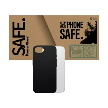 “PanzerGlass SAFE. by ® TPU Case Juoda iPhone 17e | 16e, Cover, Apple, Apple - iPhone 16e, Juoda”