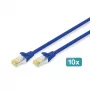 Tinklo kabelis Digitus CAT 6A S/FTP RJ-45 3 m mėlynas