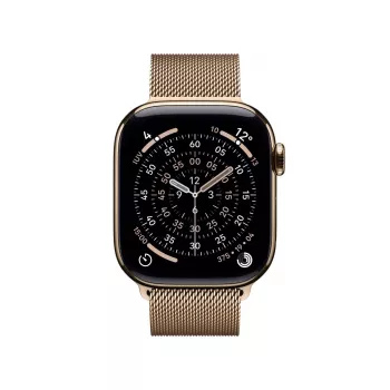 APPLE Watch Series 11 GPS + Cellular 42 mm auksinis titano korpusas su auksine Milano kilpa
