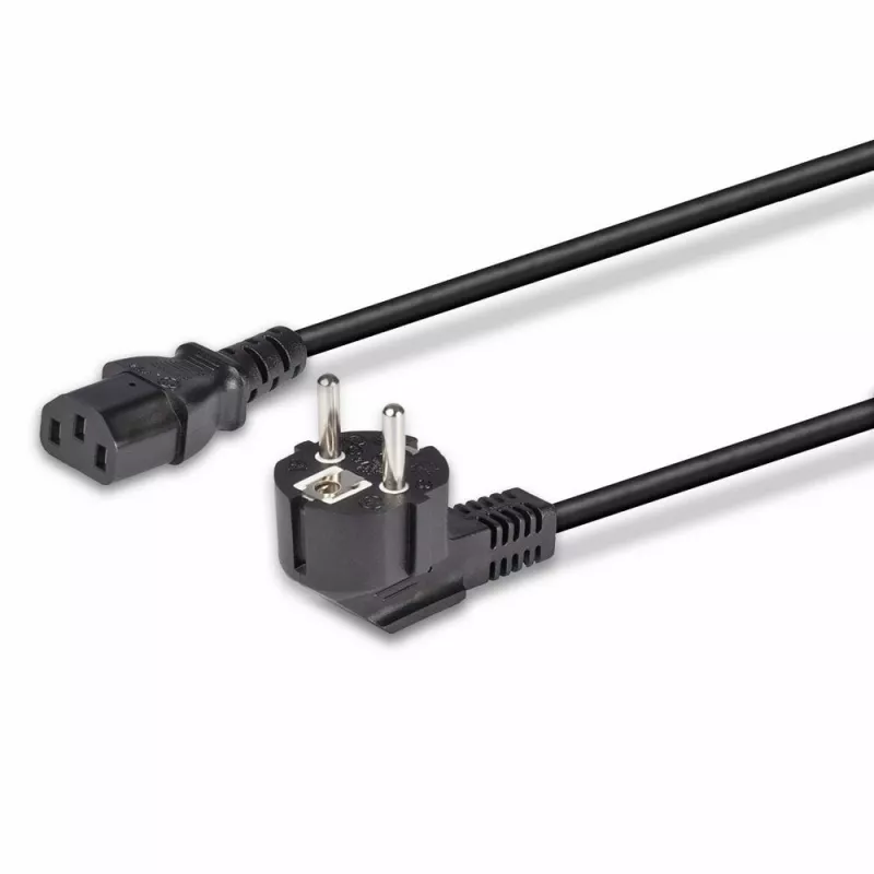 Lindy 3 m Schuko 2 kontaktų kištukas į IEC C13 maitinimo laidą, juodas
