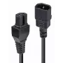Lindy 2m IEC C14 to IEC C15 'Hot Condition' maitinimo laidas, juodas