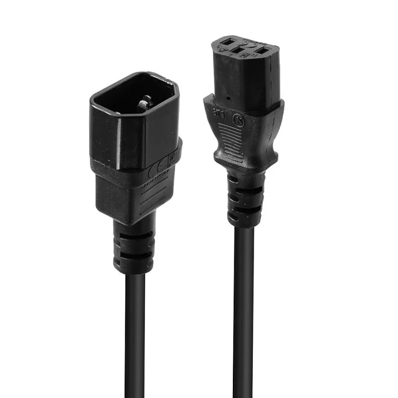 Lindy 1 m IEC ilginamasis laidas, juodas, 1 m, C14 jungtis, C13 jungtis