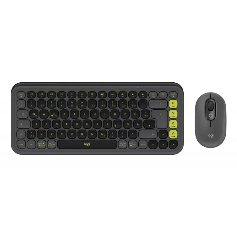 Klaviatūra Logitech POP Icon Combo Mini belaidė Bluetooth QWERTZ vokiška