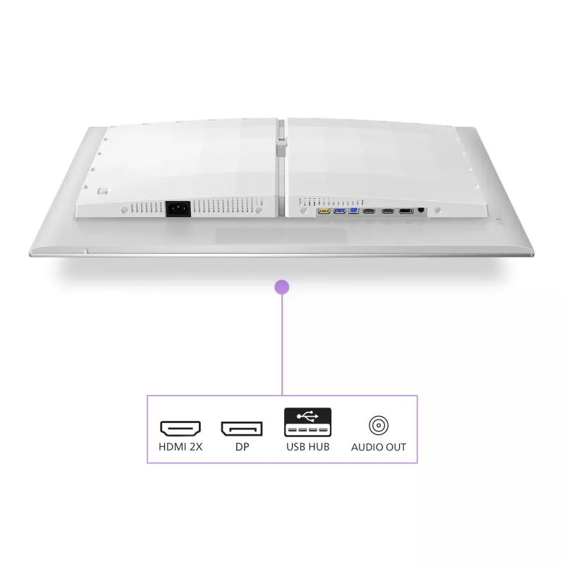 Philips Evnia 8000 27M2N8500/00 kompiuterio monitorius 67,3 cm (26,5 col.) 2560 x 1440 pikselių Quad HD QD-OLED Baltas