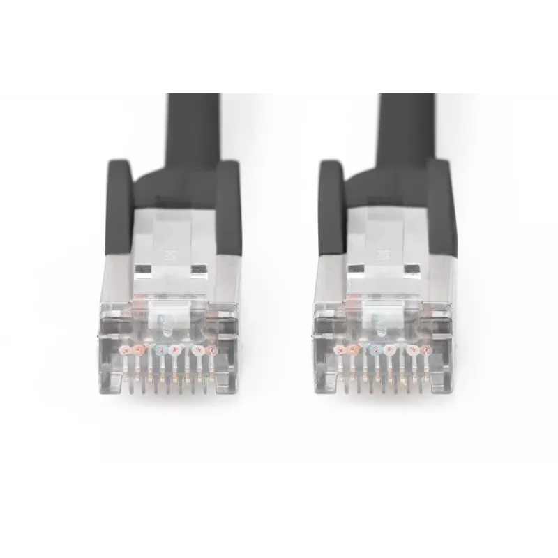 DIGITUS komutacinis kabelis, CAT6, RJ45 V/V, 5,0 m, S-FTP, AWG 27/7, LSZH, juodas