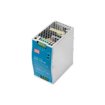 DIGITUS pramoninis maitinimo šaltinis 48V DC, 240W AC-DC, metalinis korpusas, montuojamas ant DIN bėgelio