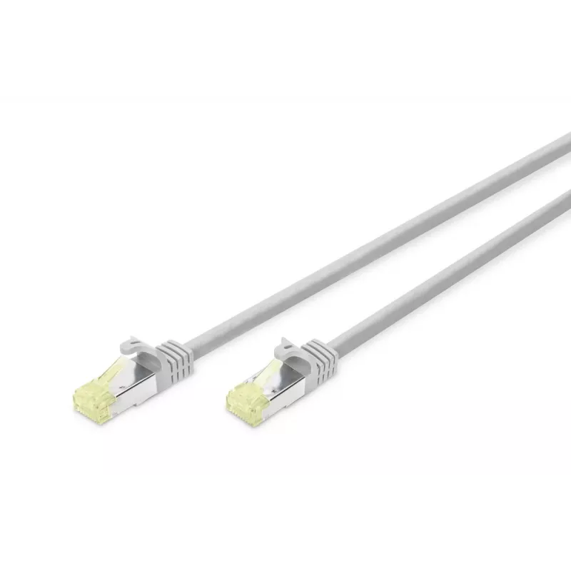 DIGITUS su komponentų lygiu išbandytas komutacinis kabelis - CAT6a - S/FTP - formuotas - 5m - pilkas