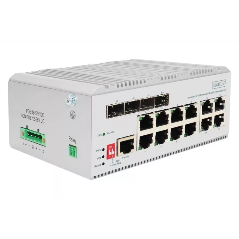 Valdomas Gigabit Ethernet jungiklis Digitus DN-651145 8 prievadų L2