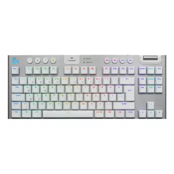 „Logitech G G915 X LIGHTSPEED“ belaidė žaidimų klaviatūra USB RF Bluetooth QWERTY US International balta