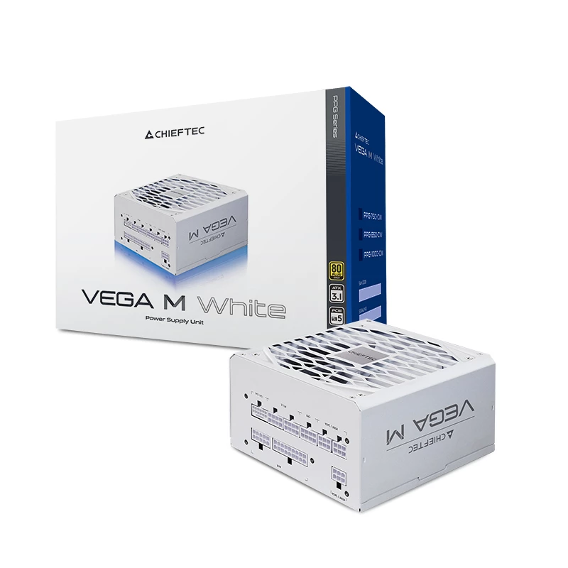 Chieftec Vega PPG-1000-CW maitinimo blokas 1000 W 24 kontaktų ATX ATX Baltas