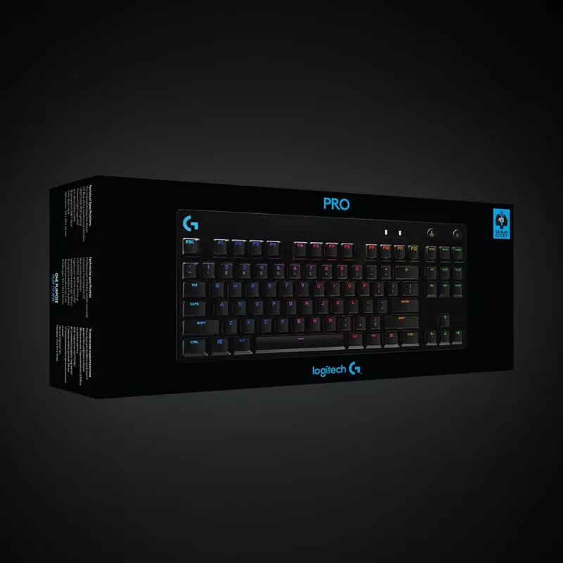 LOGITECH G PRO mechaninė žaidimų klaviatūra, juoda, Qwertzu vokiška