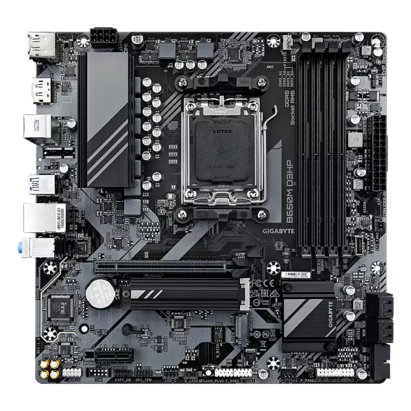 Motininė plokštė GIGABYTE B650M D3HP, AMD AM5, Micro ATX