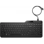 HP 405 daugiaįrenginė apšviesta laidinė klaviatūra, pilno dydžio (100%), laidinė, USB, membraninė, QWERTY, juoda