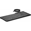 HP 405 daugiaįrenginė apšviesta laidinė klaviatūra, pilno dydžio (100%), laidinė, USB, membraninė, QWERTY, juoda