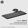 HP 405 daugiaįrenginė apšviesta laidinė klaviatūra, pilno dydžio (100%), laidinė, USB, membraninė, QWERTY, juoda