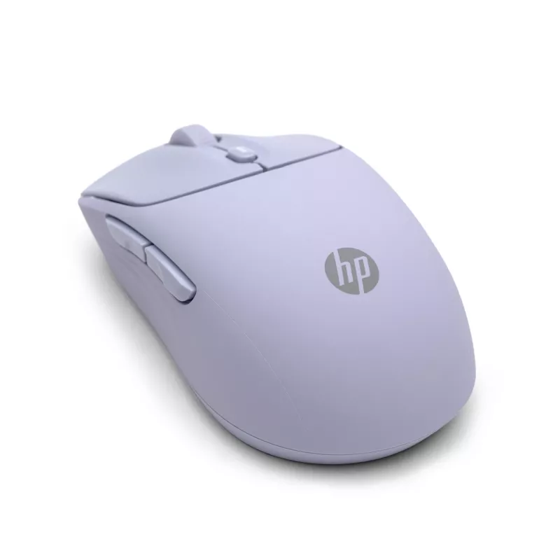 HP 400 tylioji violetinė belaidė pelė, ambidekstrinė, RF belaidis + Bluetooth, 6000 DPI, violetinė