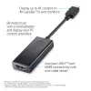 HP USB-C į HDMI 2.0 Juoda 111,2 mm plotis 44,2 mm gylis 17,1 mm aukštis