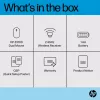 HP Z3700 Dual Silver Mouse, ambidekstrinė, RF belaidis + Bluetooth, sidabrinė