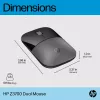 HP Z3700 Dual Silver Mouse, ambidekstrinė, RF belaidis + Bluetooth, sidabrinė