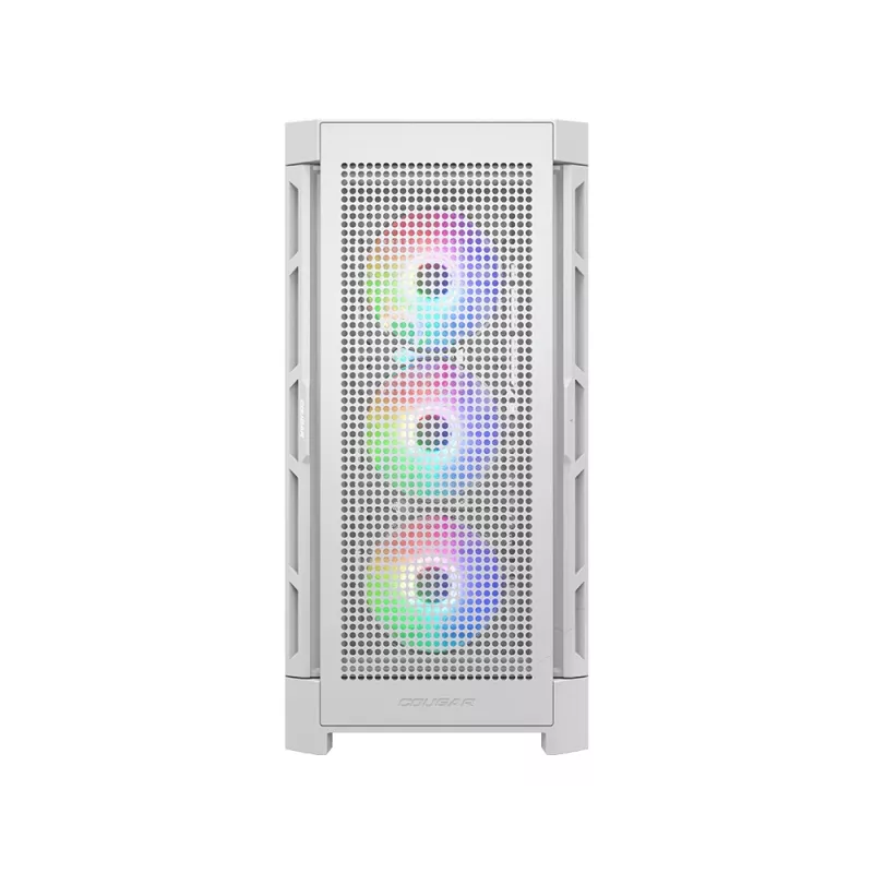 COUGAR Midi Tower korpusas Duoface Pro ARGB, baltas, Midi Tower, PC, baltas, ATX, EATX, micro ATX, Mini-ITX, SSI CEB, metalas, nailonas, grūdintas stiklas, Multi