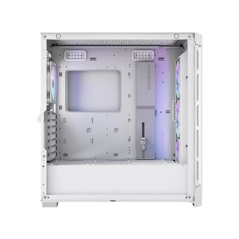 COUGAR Midi Tower korpusas Duoface Pro ARGB, baltas, Midi Tower, PC, baltas, ATX, EATX, micro ATX, Mini-ITX, SSI CEB, metalas, nailonas, grūdintas stiklas, Multi