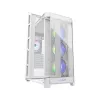COUGAR Midi Tower korpusas Duoface Pro ARGB, baltas, Midi Tower, PC, baltas, ATX, EATX, micro ATX, Mini-ITX, SSI CEB, metalas, nailonas, grūdintas stiklas, Multi